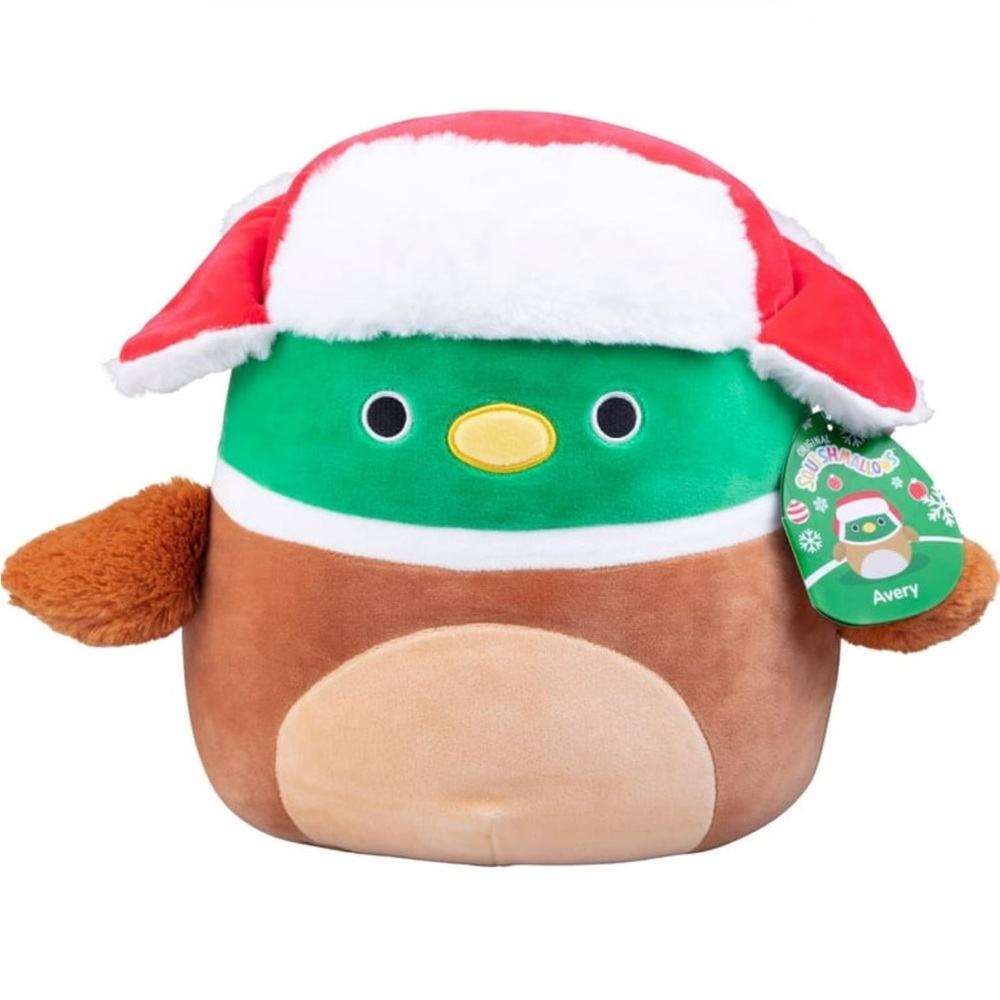 Squishmallow 10 Inch Avery The Mallard Plush Duck With Hat